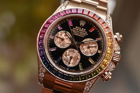 rolex rainbow rose gold|rolex 116595rbow price.